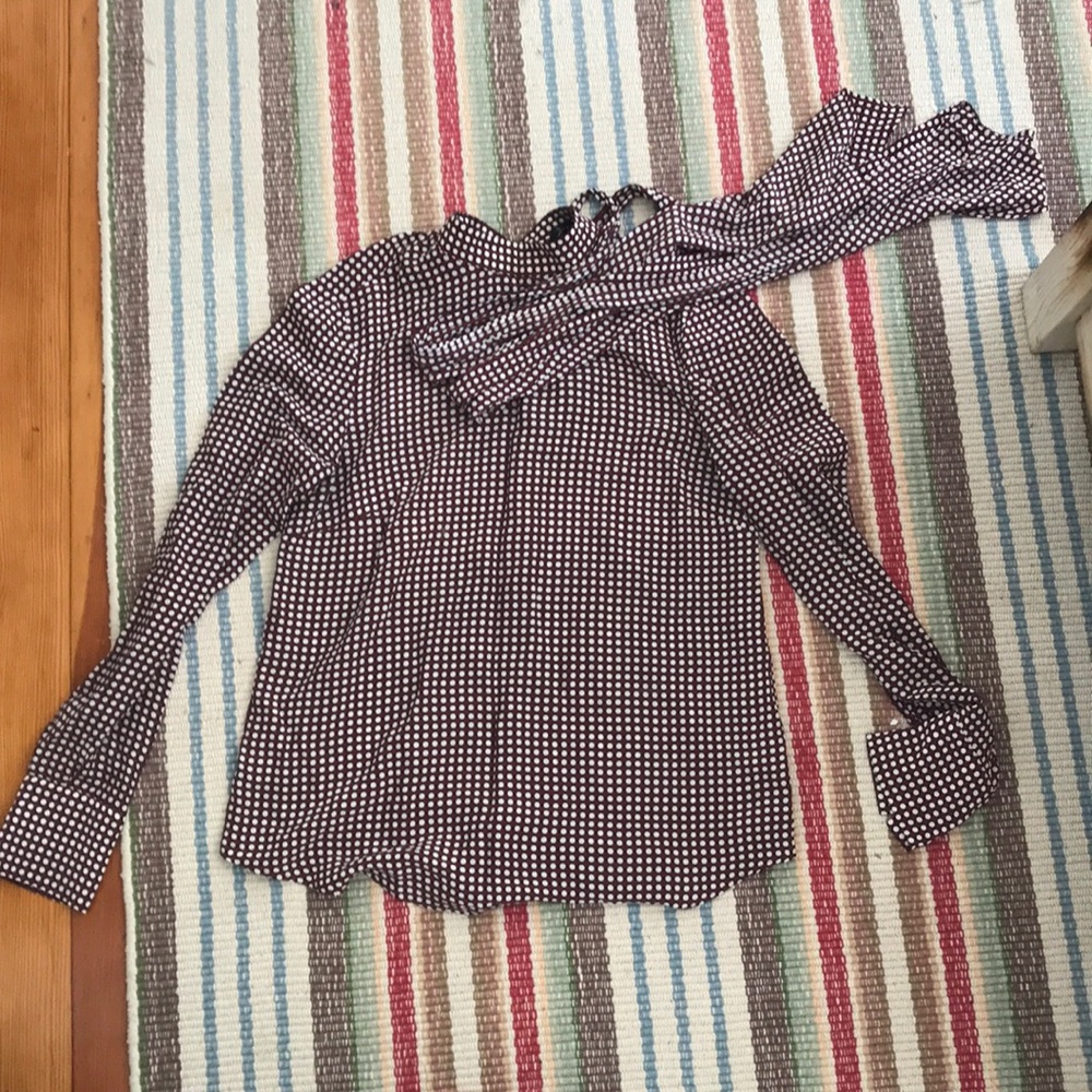 ZARA mockneck with attached tie